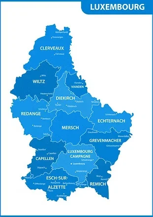 Carte du Luxembourg